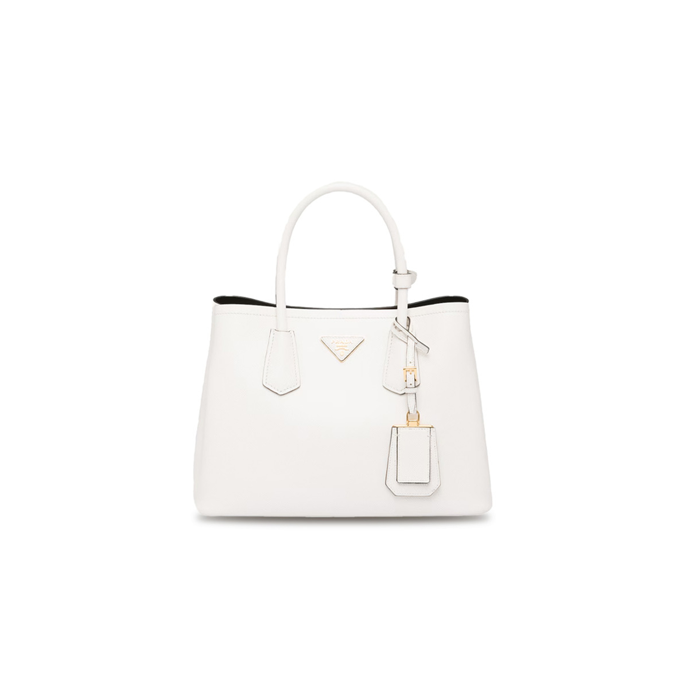 Pra*a medium double saffiano leather bag 1bg775 (33*25*14.5cm)